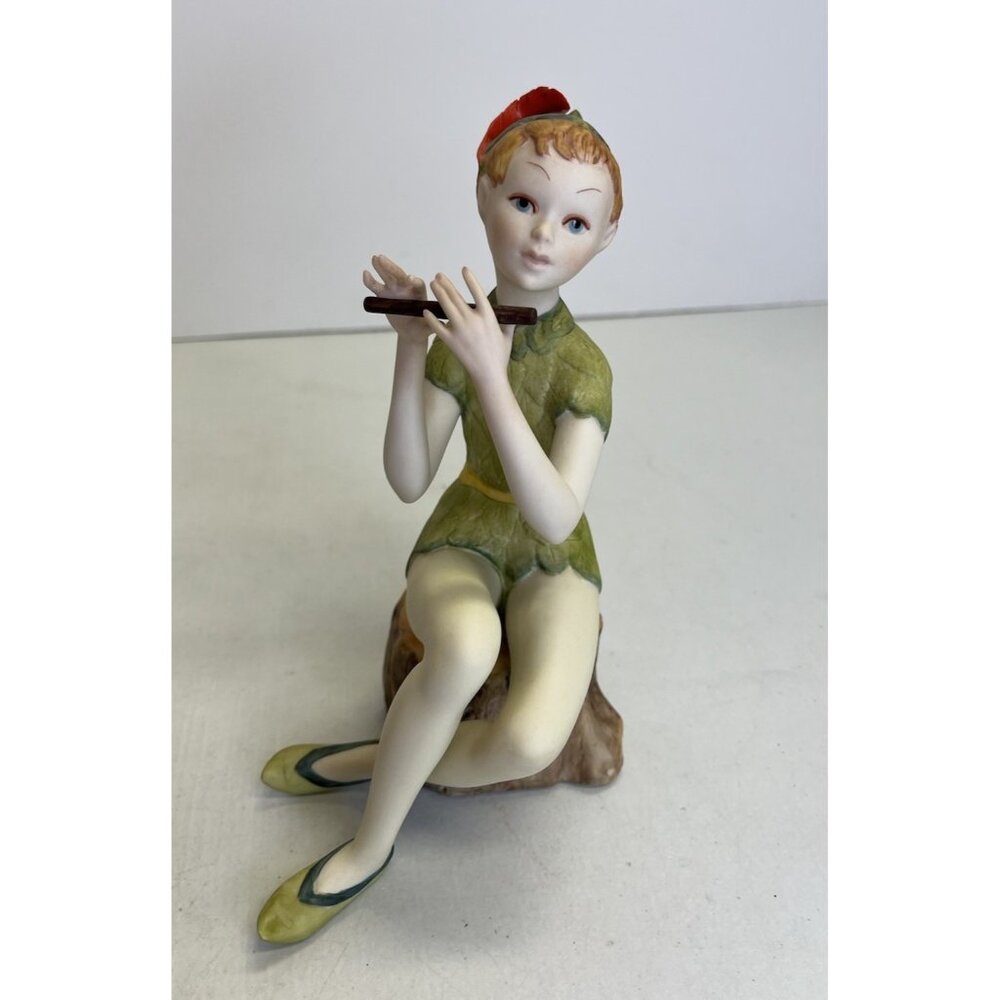 Cybis Porcelain PETER PAN FIGURINE with Flute SUPERB VINTAGE 7 1/2"